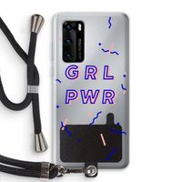 GRL PWR: Huawei P40 Transparant Hoesje met koord