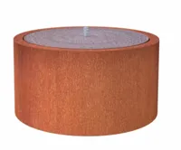 Watertafel Rond Cortenstaal Ø145cm H75cm