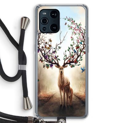 Seasons Change: Oppo Find X3 Transparant Hoesje met koord
