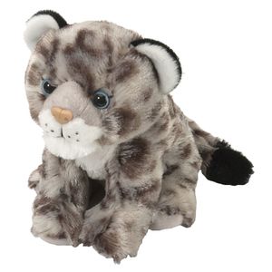 Knuffel sneeuwluipaard welp grijs 20 cm knuffels kopen