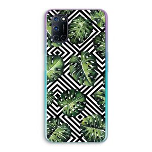Geometrische jungle: Oppo A52 Transparant Hoesje