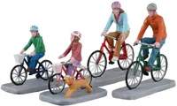 Lemax family bike ride, set of 4 kerstdorp figuur type 6 Caddington Village 2023 Lemax family bike ride, set of 4 kerstdorp figuur type 6 Caddington Village 2023