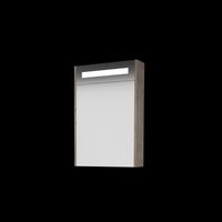 Basic Premium spiegelkast met geïntregeerde LED-verliching en spiegels aan buitenzijde op houten deur 50 x 60 x 14 cm, scotch oak - thumbnail
