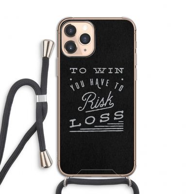 Risk loss: iPhone 11 Pro Transparant Hoesje met koord