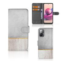Xiaomi Redmi Note 10/10T 5G | Poco M3 Pro | Book Style Case | Wood Concrete