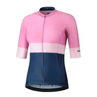 Fietsshirt - Shimano Wielershirt Yuri - S - Dames - Roze / Blauw - thumbnail