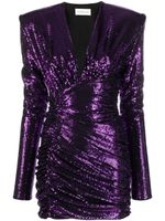 Alexandre Vauthier robe courte à sequins - Violet - thumbnail