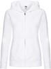 Fruit Of The Loom F440N Ladies´ Premium Hooded Sweat Jacket - White - XS