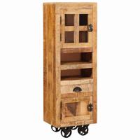 Hoge kast met lade Bruin 40 x 30 x 120,5 cm massief mangohout