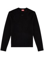 Diesel K-Vieri logo-embroidered jumper - Noir