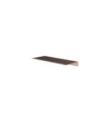 Hotbath &More Planchet 30 cm inclusief bevestigings rails Geborsteld koper PVD