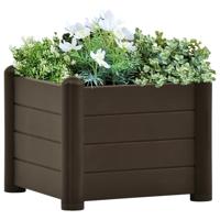 VidaXL Plantenbak verhoogd 43x43x35 cm pp mokka