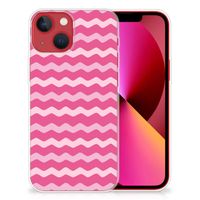 Apple iPhone 13 TPU bumper Waves Pink - thumbnail