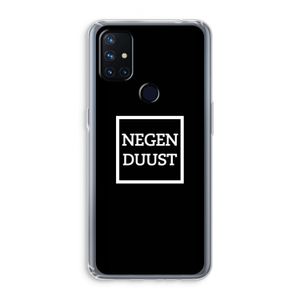 Negenduust black: OnePlus Nord N10 5G Transparant Hoesje