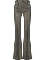 Giambattista Valli pantalon évasé à taille haute - Gris