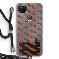 Bacon to my eggs #2: Pixel 4a Transparant Hoesje met koord