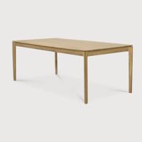 Ethnicraft Eettafel 'Bok' Geolied Eikenhout, 180 x 90cm