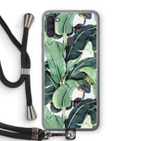 Bananenbladeren: Samsung Galaxy A11 Transparant Hoesje met koord