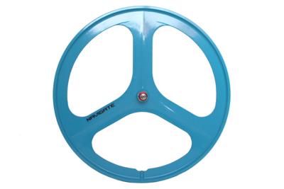 Navigate Tri Spoke Fixed Gear Voorwiel - Blauw Navigate Tri Spoke Fixed Gear Voorwiel - Blauw