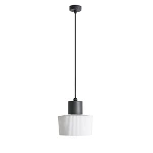 Buiten hanglamp Muffin donkergrijs met witte kap