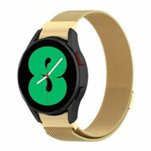 Samsung Galaxy Watch 4 - 40mm / 44mm - Milanese bandje (ronde connector) - Goud