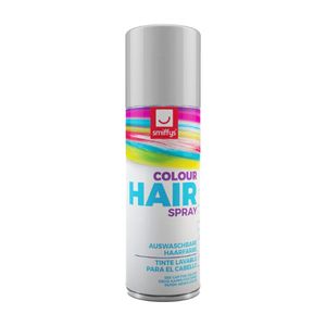 Carnaval haarverf - wit - spuitbus - 125 ml - haarspray