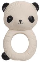 A Little Lovely Company bijtring Panda junior 10 cm rubber beige - thumbnail