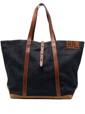 Ralph Lauren RRL sac cabas en cuir - Bleu