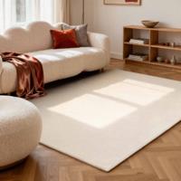 Vloerkleed Knots Rechthoekig - Natuurlijk Wit 230x160cm - Wol - Dekbed-Discounter.nl