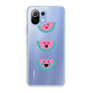 Smiley watermeloen: Xiaomi Mi 11 Lite Transparant Hoesje