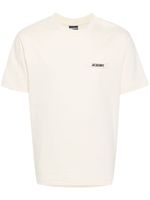 Jacquemus t-shirt Le Gros Grain à logo brodé - Tons neutres - thumbnail