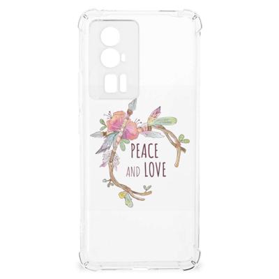 Xiaomi Poco F5 Pro Stevig | Bumper Hoesje | Boho Text