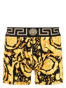 Versace boxer à motif baroque - Noir