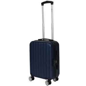 Cabine handbagage reis trolley koffer - zwenkwielen - 52 x 34 x 20 cm - 45 liter - blauw