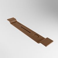MONDIAZ EASY Badplank 86cm solid surface kleur Rust