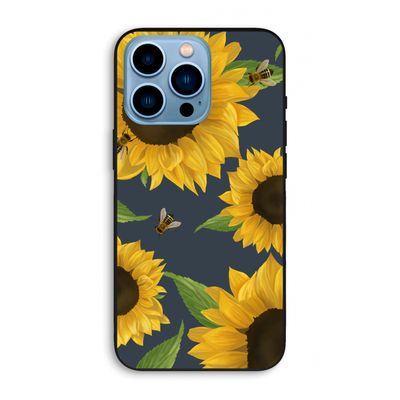 Sunflower and bees: iPhone 13 Pro Max Biologisch afbreekbaar hoesje
