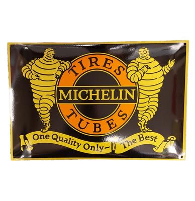 Michelin Vintage Reclame Emaille Bord - 60 x 40cm