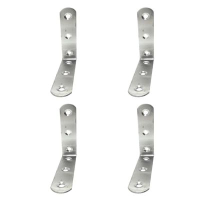 Hoeksteun EDM 86093 an24 Roestvrij staal 8 x 8 x 1,9 cm 4 Stuks