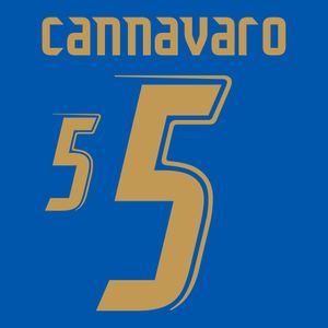 Cannavaro 5 (Retro Bedrukking 2006)