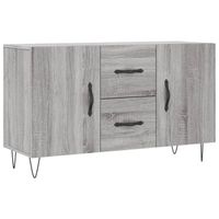 vidaXL Dressoir 100x36x60 cm bewerkt hout grijs sonoma eikenkleurig - thumbnail