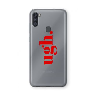 Ugh: Samsung Galaxy A11 Transparant Hoesje