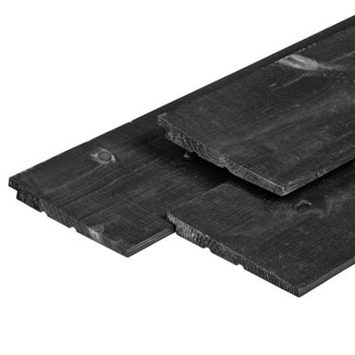 Zweeds rabat Eco Noord-Europees vuren zwart gespoten 1,1/2,2x19,5x300 cm Tuindeco - Tuindeco