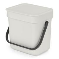 Brabantia Sort & Go Afvalbakje 3L Lichtgrijs - thumbnail
