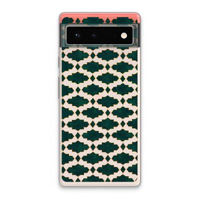 Moroccan tiles: Google Pixel 6 Transparant Hoesje