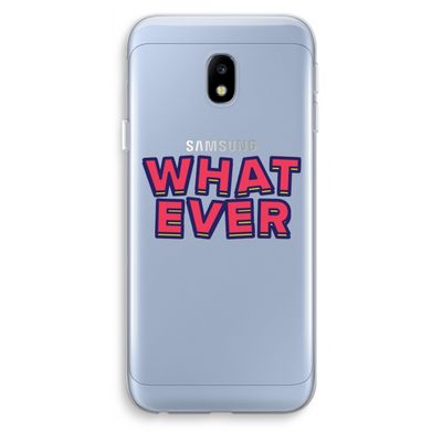 Whatever: Samsung Galaxy J3 (2017) Transparant Hoesje