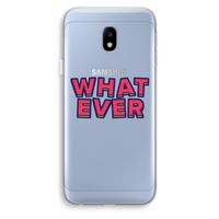 Whatever: Samsung Galaxy J3 (2017) Transparant Hoesje