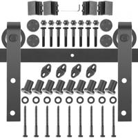 VEVOR Track Kit Deur 366 cm Houten Deur Track Kit 150 kg Laadvermogen Schuifdeur Hardware Roller Track Rail Kit Gemaakt van Koolstofstaal met Stabiele Ontwerpdetails Geschikt voor 35-45 mm Dikke Deur