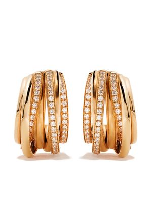 De Grisogono boucles d'oreilles en or rose 18ct à ornements en diamant