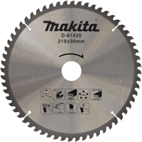 Makita Accessoires d-81430 afkortzaagblad | div. materialen | 216x30x2,4 | 60t | 5g - d-81430