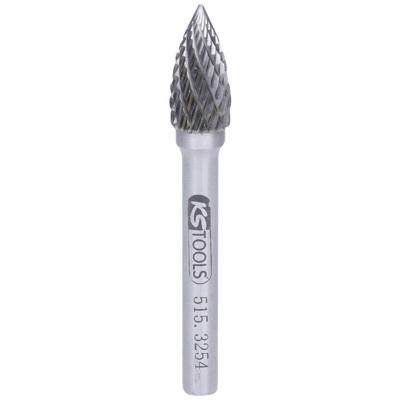 KS Tools 5153254 Freesstift Hardmetaal Lengte 65 mm Afmeting, Ø 6 mm